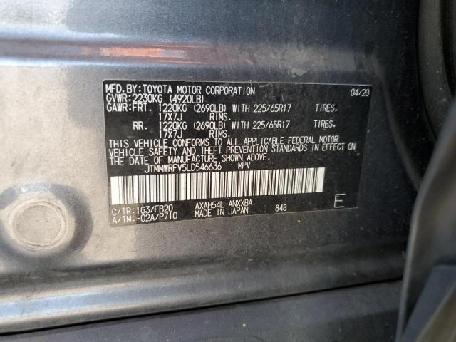 Photo 12 VIN: JTMMWRFV5LD546636 - TOYOTA RAV4 LE 