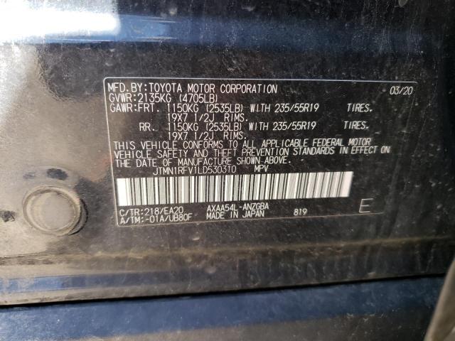 Photo 11 VIN: JTMN1RFV1LD530310 - TOYOTA RAV4 LIMIT 