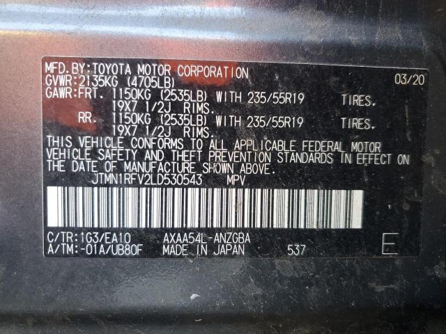 Photo 12 VIN: JTMN1RFV2LD530543 - TOYOTA RAV4 LIMIT 