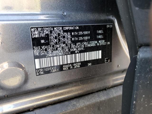 Photo 9 VIN: JTMN1RFV2MD531614 - TOYOTA RAV4 LIMIT 