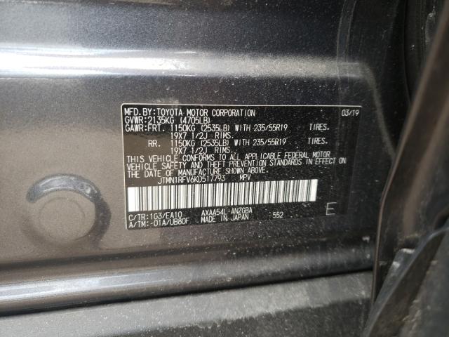 Photo 9 VIN: JTMN1RFV6KD517793 - TOYOTA RAV4 LIMIT 