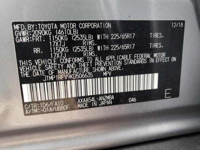 Photo 9 VIN: JTMP1RFV9KD506635 - TOYOTA RAV4 XLE 