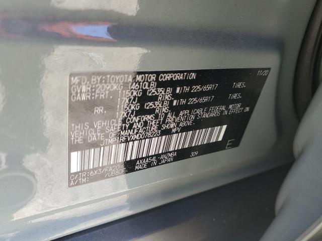 Photo 12 VIN: JTMP1RFVXMD078223 - TOYOTA RAV4 XLE 