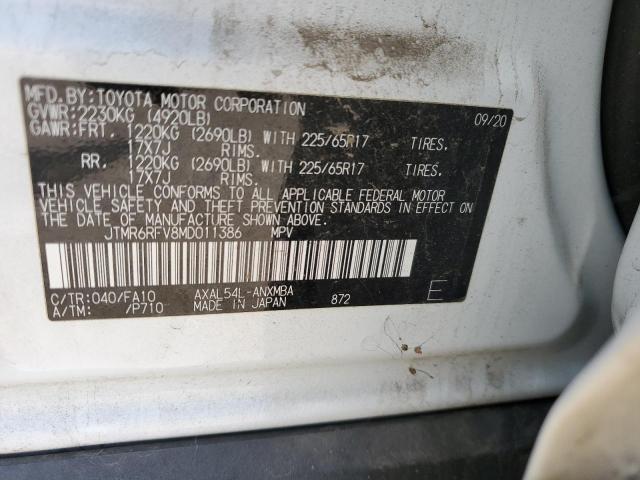 Photo 12 VIN: JTMR6RFV8MD011386 - TOYOTA RAV4 