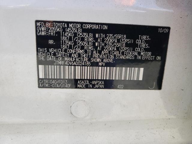 Photo 11 VIN: JTMRF4DV6AD024185 - TOYOTA RAV4 SPORT 