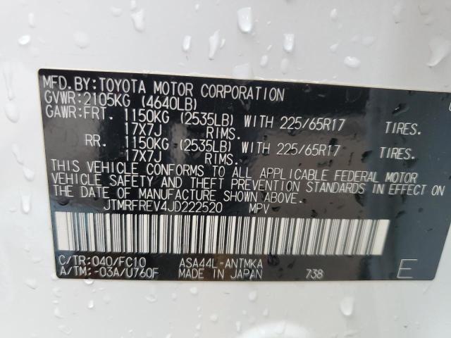 Photo 11 VIN: JTMRFREV4JD222520 - TOYOTA RAV4 ADVEN 