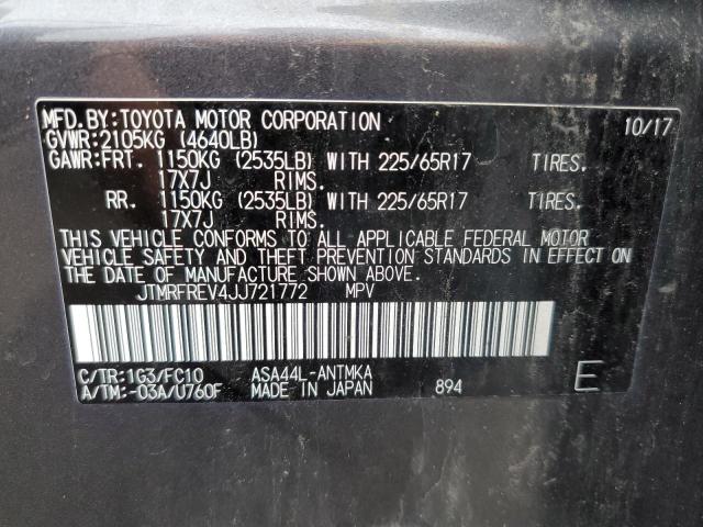 Photo 11 VIN: JTMRFREV4JJ721772 - TOYOTA RAV4 ADVEN 