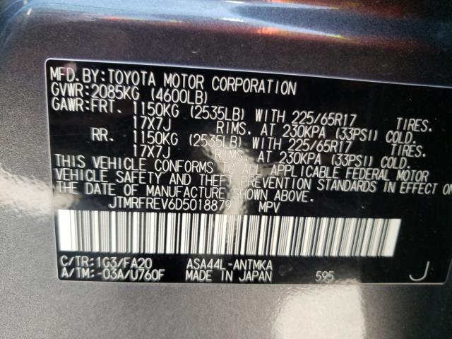 Photo 9 VIN: JTMRFREV6D5018879 - TOYOTA RAV4 XLE 