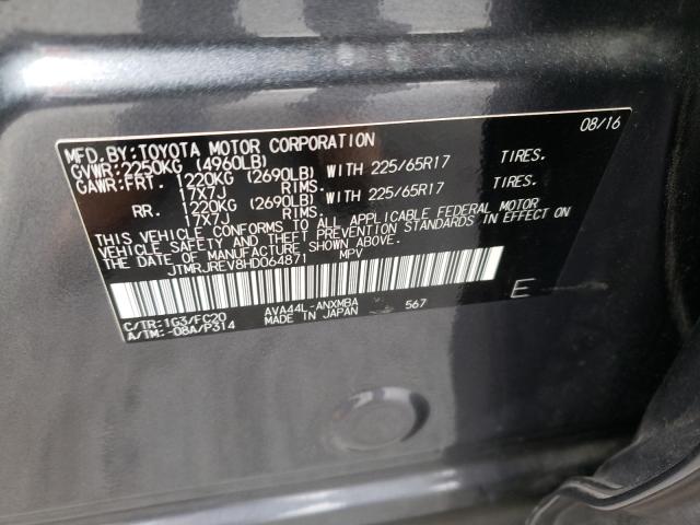 Photo 9 VIN: JTMRJREV8HD064871 - TOYOTA RAV4 HV LE 