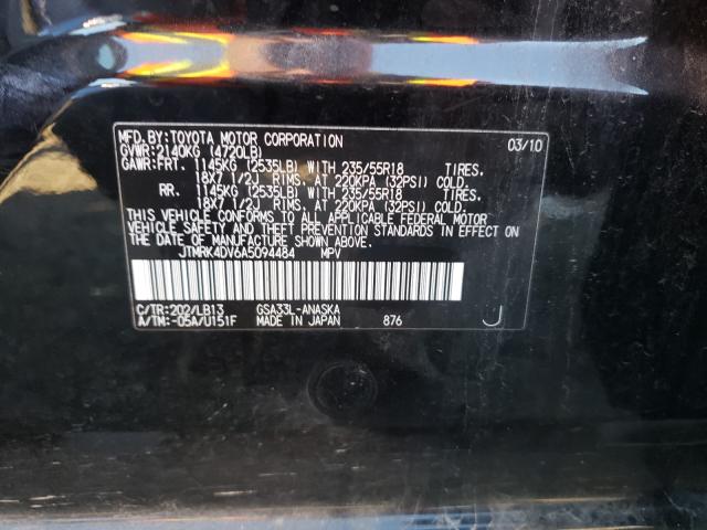 Photo 9 VIN: JTMRK4DV6A5094484 - TOYOTA RAV4 SPORT 