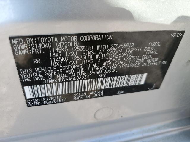 Photo 12 VIN: JTMRK4DV9A5086234 - TOYOTA RAV4 