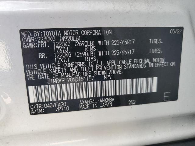 Photo 12 VIN: JTMRWRFV0ND151157 - TOYOTA RAV4 XLE 