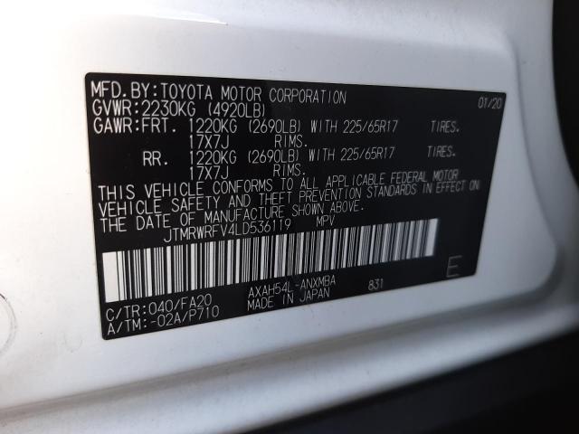 Photo 12 VIN: JTMRWRFV4LD536119 - TOYOTA RAV4 XLE 