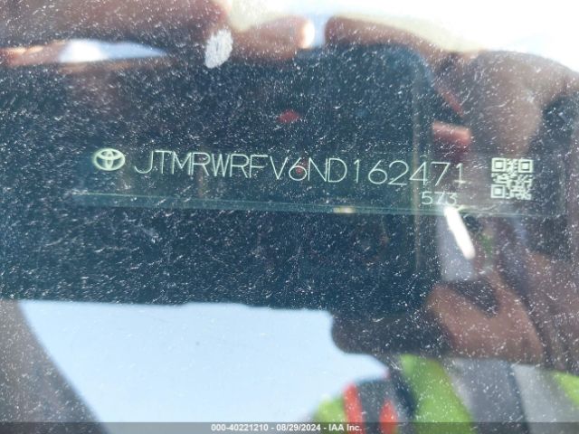 Photo 8 VIN: JTMRWRFV6ND162471 - TOYOTA RAV4 