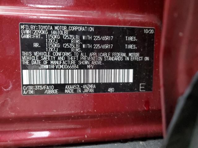 Photo 11 VIN: JTMW1RFV0MD066884 - TOYOTA RAV4 