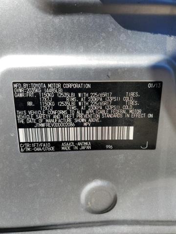 Photo 13 VIN: JTMWFREV0DD002086 - TOYOTA RAV4 XLE 