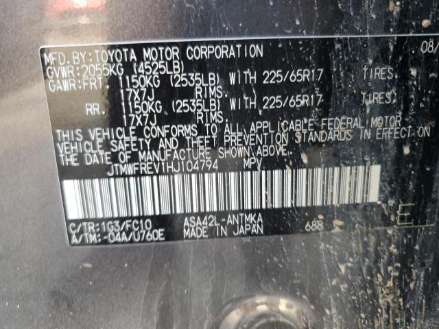 Photo 12 VIN: JTMWFREV1HJ104794 - TOYOTA RAV4 