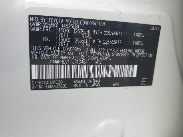 Photo 12 VIN: JTMWFREV1HJ713464 - TOYOTA RAV4 XLE 