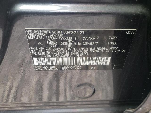 Photo 9 VIN: JTMWFREV2HJ706068 - TOYOTA RAV 4 