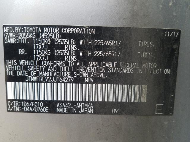 Photo 9 VIN: JTMWFREV2JJ164279 - TOYOTA RAV4 ADVEN 