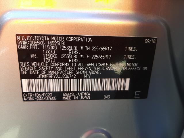 Photo 9 VIN: JTMWFREV2JJ206742 - TOYOTA RAV4 ADVEN 