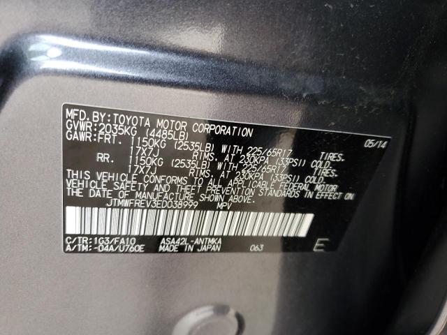 Photo 11 VIN: JTMWFREV3ED038999 - TOYOTA RAV4 XLE 