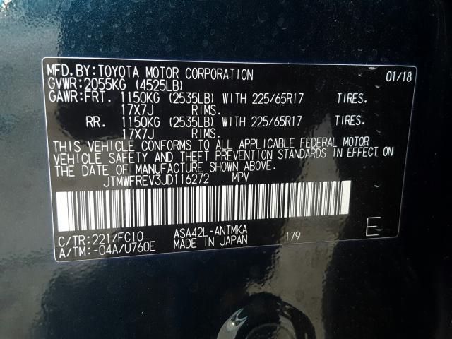 Photo 9 VIN: JTMWFREV3JD116272 - TOYOTA RAV4 ADVEN 