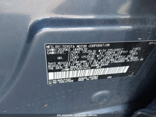 Photo 8 VIN: JTMWFREV7DD016616 - TOYOTA RAV4 