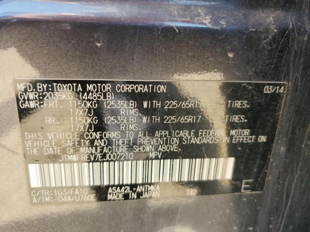 Photo 11 VIN: JTMWFREV7EJ007210 - TOYOTA RAV4 XLE 