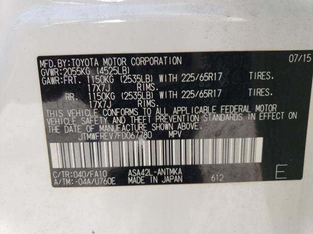 Photo 11 VIN: JTMWFREV7FD067780 - TOYOTA RAV4 XLE 