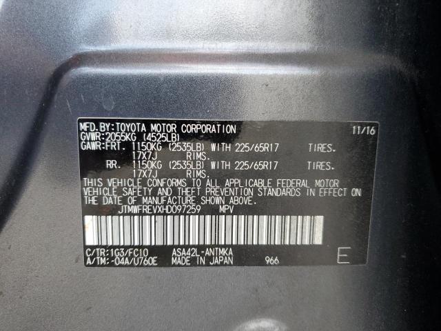 Photo 11 VIN: JTMWFREVXHD097259 - TOYOTA RAV4 XLE 