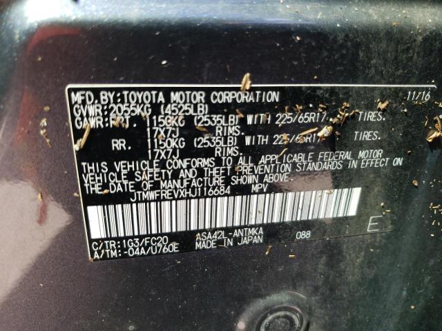 Photo 9 VIN: JTMWFREVXHJ116684 - TOYOTA RAV4 XLE 