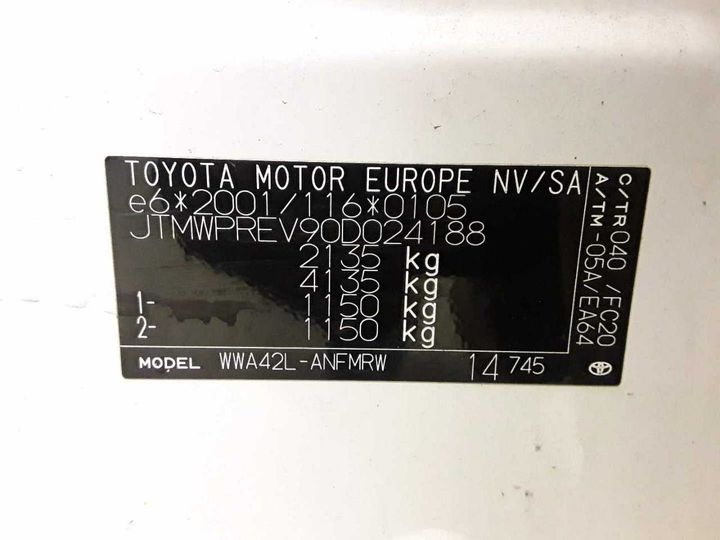 Photo 12 VIN: JTMWPREV90D024188 - TOYOTA RAV 4 2.0 D-4D 4X2 