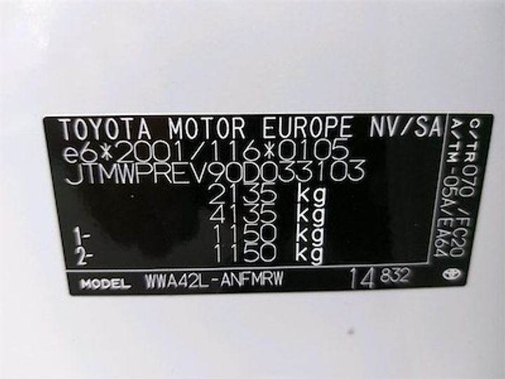 Photo 11 VIN: JTMWPREV90D033103 - TOYOTA RAV4 DIESEL - 2016 