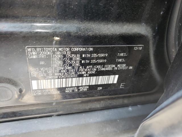 Photo 9 VIN: JTMY1RFV2KD503693 - TOYOTA RAV4 LIMIT 