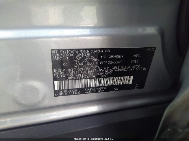 Photo 8 VIN: JTMY1RFV4KD509298 - TOYOTA RAV4 