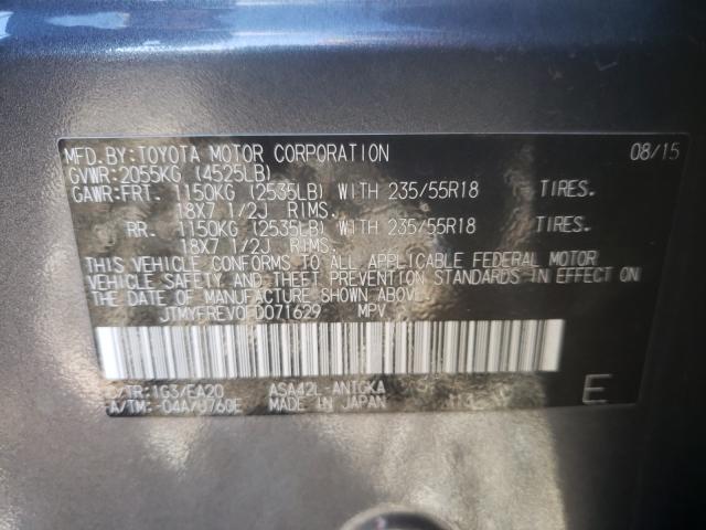 Photo 9 VIN: JTMYFREV0FD071629 - TOYOTA RAV4 LIMIT 