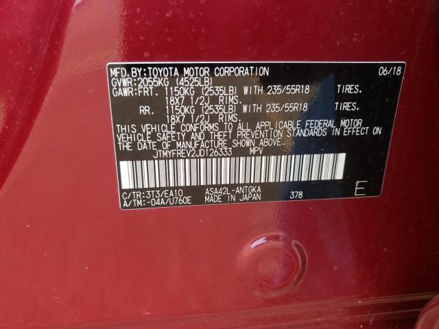 Photo 11 VIN: JTMYFREV2JD126333 - TOYOTA RAV4 LIMIT 