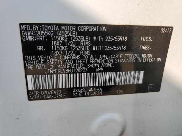 Photo 12 VIN: JTMYFREV8HJ128227 - TOYOTA RAV4 LIMIT 