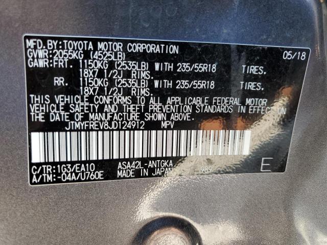 Photo 13 VIN: JTMYFREV8JD124912 - TOYOTA RAV4 