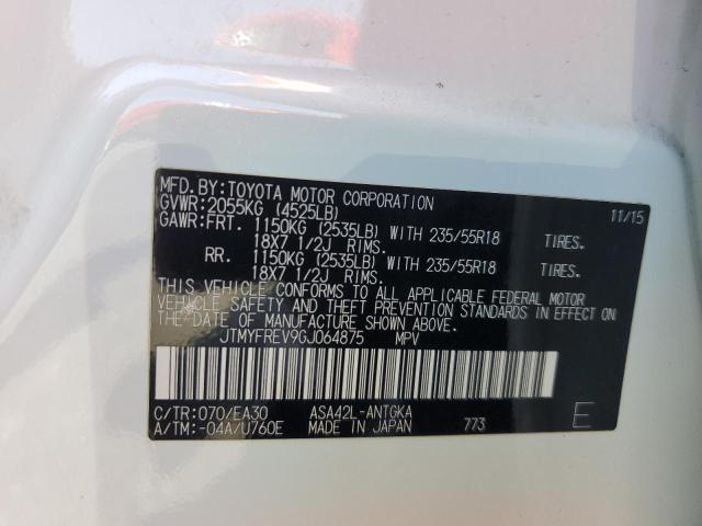 Photo 12 VIN: JTMYFREV9GJ064875 - TOYOTA RAV4 LIMIT 