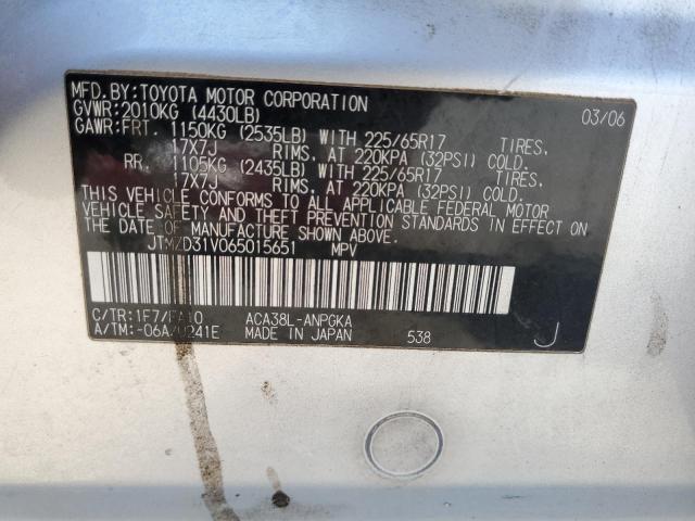 Photo 12 VIN: JTMZD31V065015651 - TOYOTA RAV4 LIMIT 