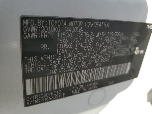 Photo 12 VIN: JTMZD33V266016744 - TOYOTA RAV4 