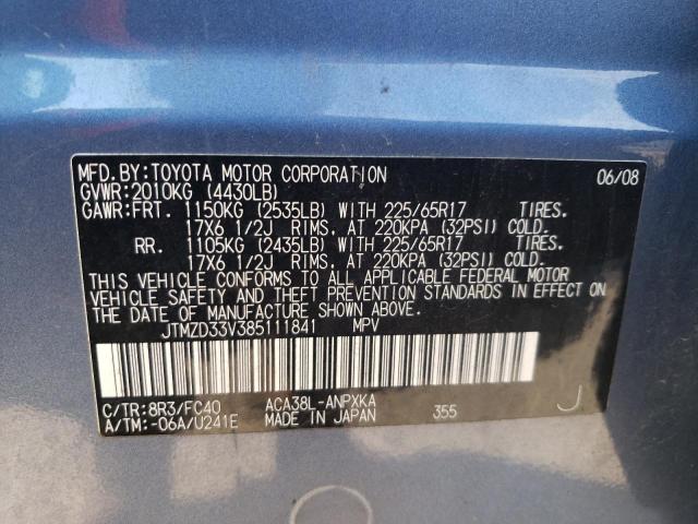 Photo 13 VIN: JTMZD33V385111841 - TOYOTA RAV4 