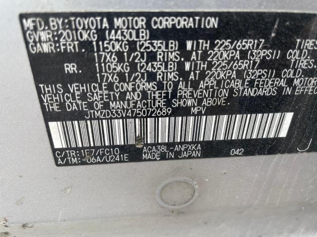 Photo 9 VIN: JTMZD33V475072689 - TOYOTA RAV4 