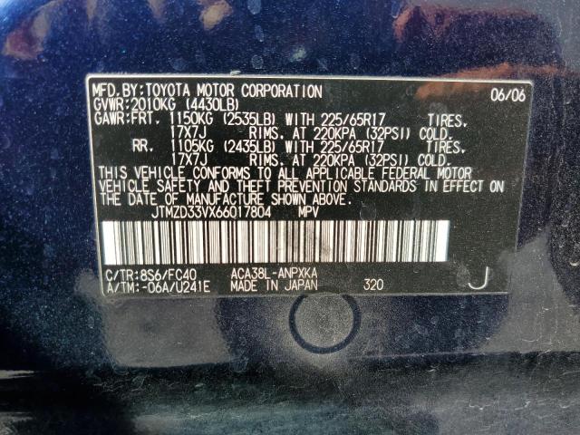 Photo 12 VIN: JTMZD33VX66017804 - TOYOTA RAV4 