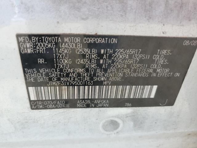 Photo 12 VIN: JTMZF31V795001163 - TOYOTA RAV4 