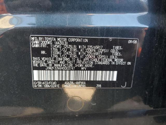 Photo 11 VIN: JTMZF33V69D003747 - TOYOTA RAV4 