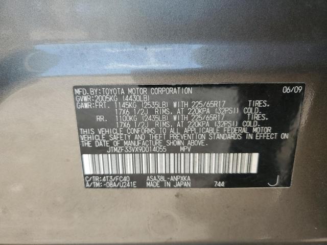 Photo 12 VIN: JTMZF33VX9D014055 - TOYOTA RAV4 