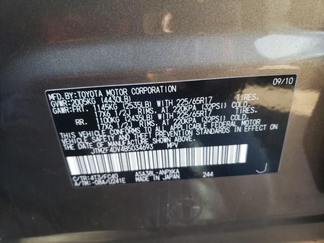 Photo 9 VIN: JTMZF4DV4B5034693 - TOYOTA RAV4 